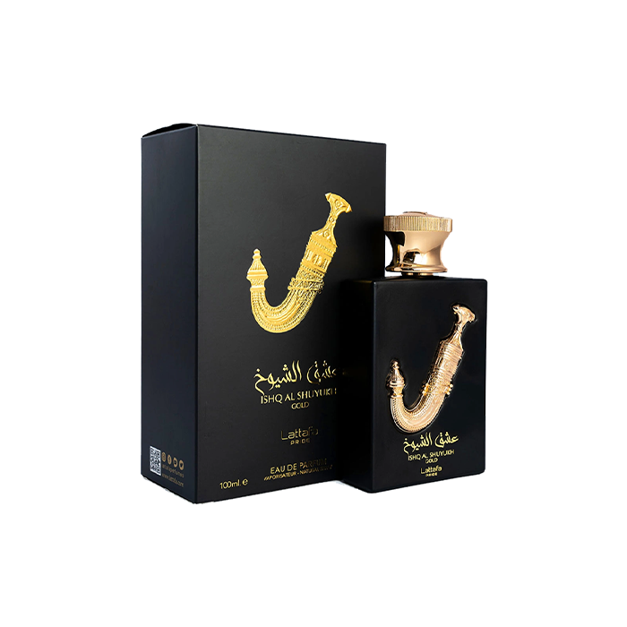 عطر ادکلن عشق الشیوخ طلایی لطافه حجم 100 میل