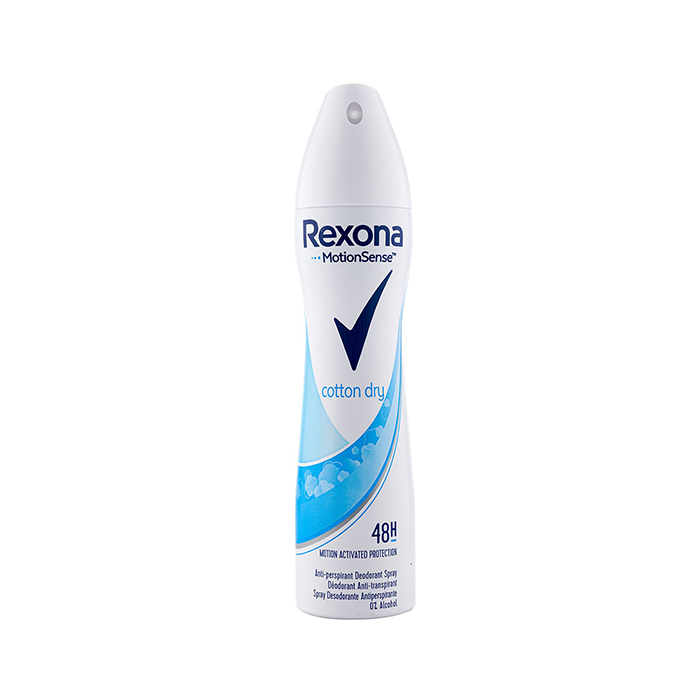 اسپری ضد تعریق زنانه رکسونا مدل Cotton Dry حجم 200 میل