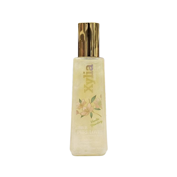 بادی اسپلش شاین ( اکلیلی ) اکسیلیا مدل Vanilla Powder Dry حجم 250 میل