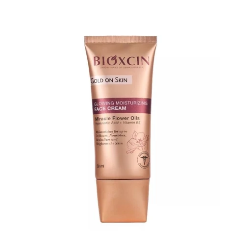 کرم مرطوب کننده و درخشان کننده بیوکسین Gold On Skin حجم 50 میلی لیتر اورجینال ترکیه