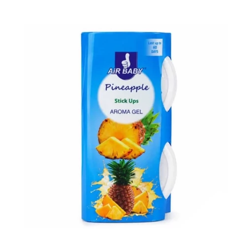 خوشبو کننده هوا ژله ای ایر بیبی رایحه آناناس بسته 2 عددی 60 گرم