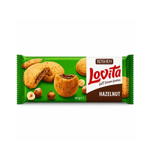 کوکی لاویتا روشن با لایه کرم فندق وزن 127 گرم