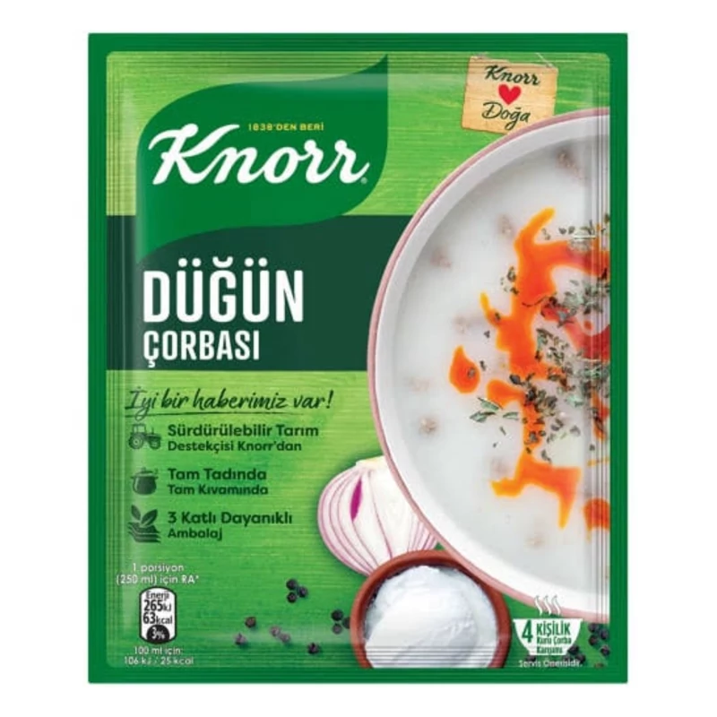سوپ نیمه آماده پیاز خامه کنور 72 گرم