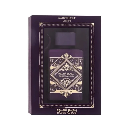 عطر ادکلن لطافه مدل بدیع العود آمیتیس Lattafa Bade'e Al Oud Amethyste حجم 100 میلی‌لیتر