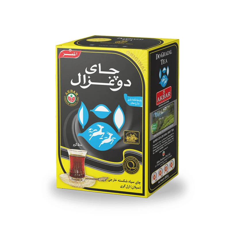 چای سیاه معطر دوغزال ارل گری 500 گرم