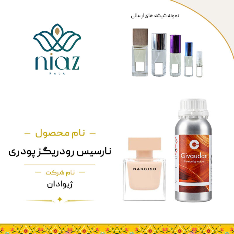 عطر اکستراپرفیوم نارسیسو پودری ژیوادان در حجم های مختلف