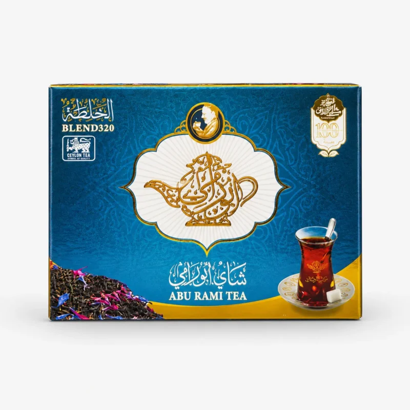 چای سیاه سعدالدین ابورامی مخلوط گل آبی STD 320 وزن 450 گرم
