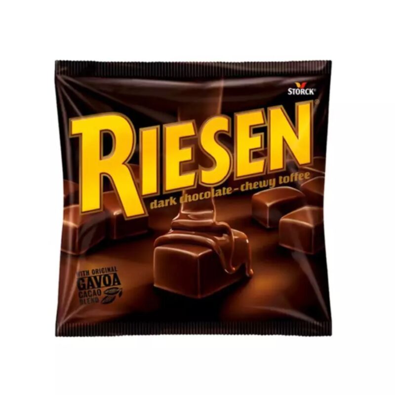 تافی شکلات تلخ ریزین اشتورک با مغز کارامل وزن 150 گرم